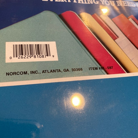 Vintage Norcom Blue JAM SET Binder Bundle Pack NEW - Picture 3 of 6